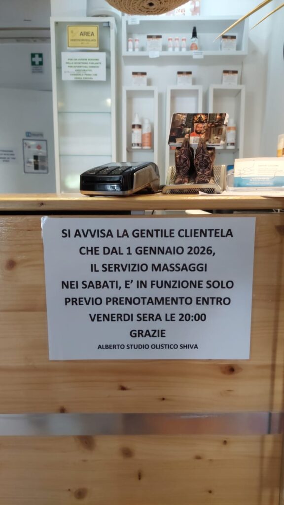 COMUNICAZIONE DI SERVIZIO